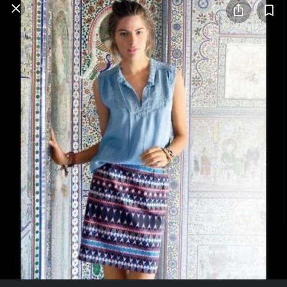 J Crew Salon Mini Skirt in Gemstone - Picture 2 of 6